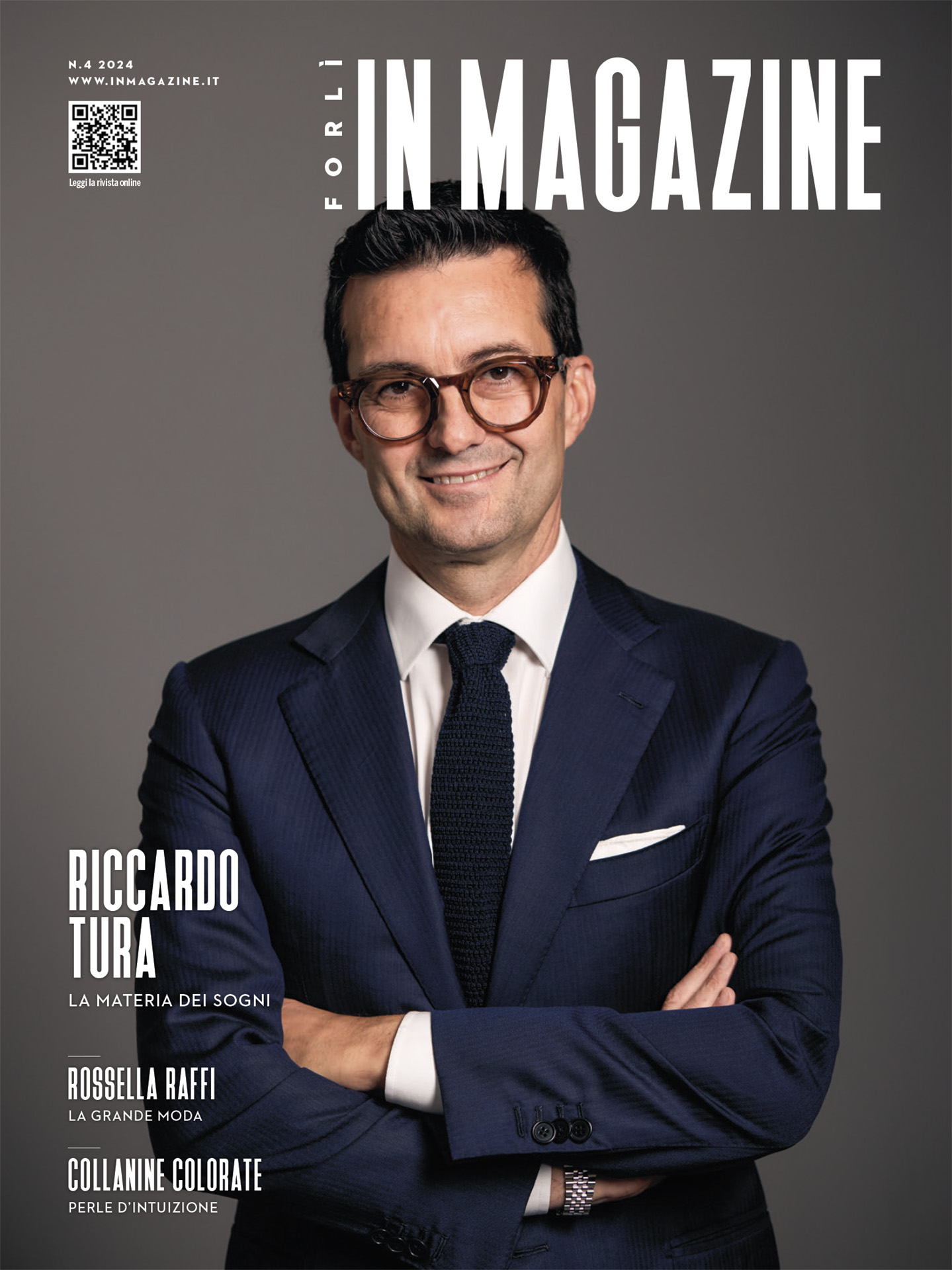 Riccardo Tura in copertina di Forlì IN Magazine n. 4/2024